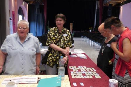 Das Team am Anmeldetisch